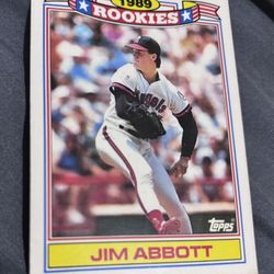 Jim Abbott Baseball Card 