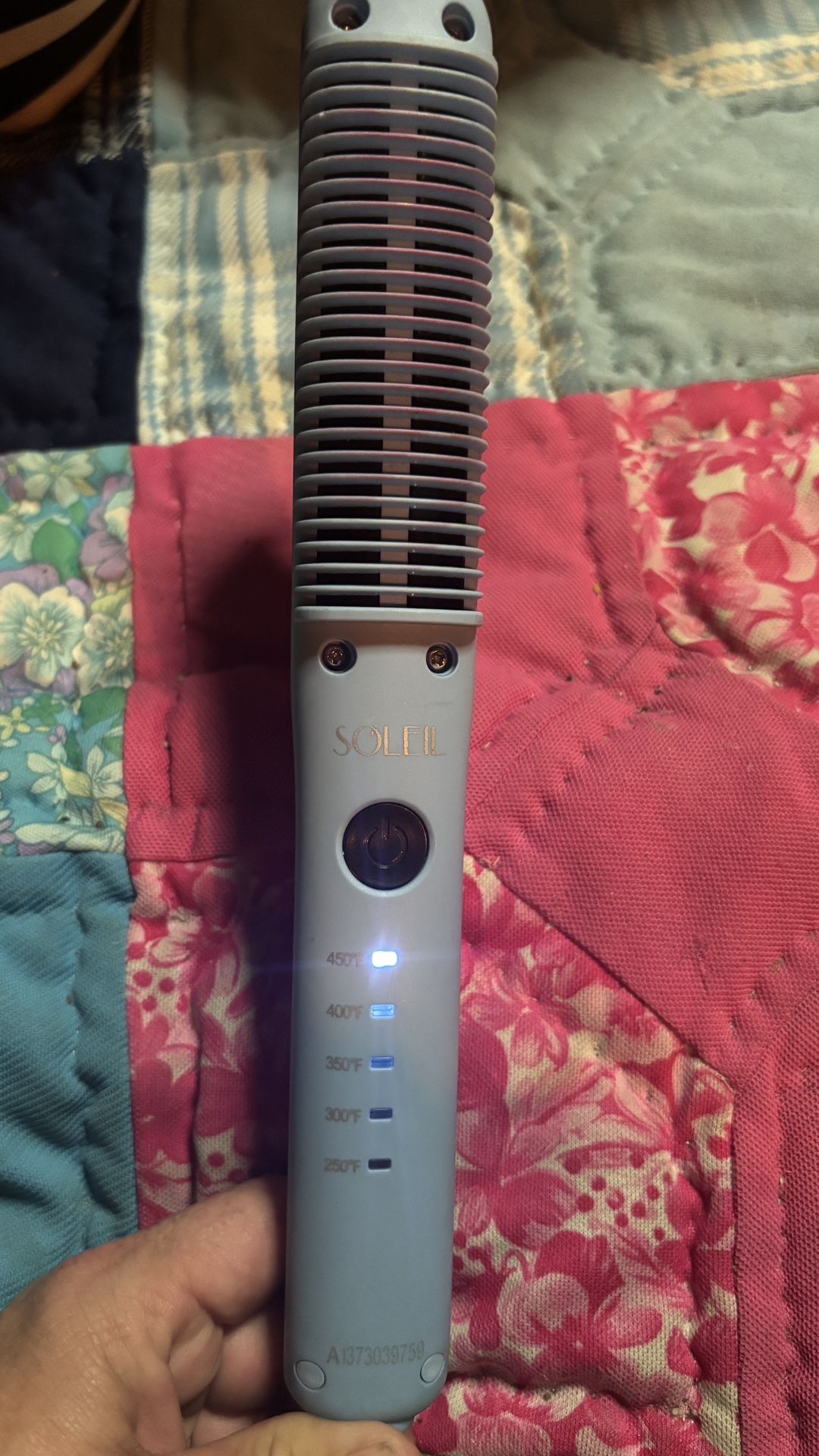SOLEIL Professional Heat Resistant Baby Blue Styling Comb Hair Curler