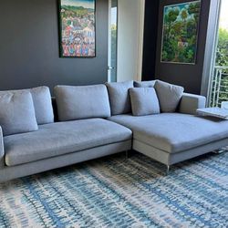 Rove Concepts Hugo's Gorgeous Gray 2pc Sectional 