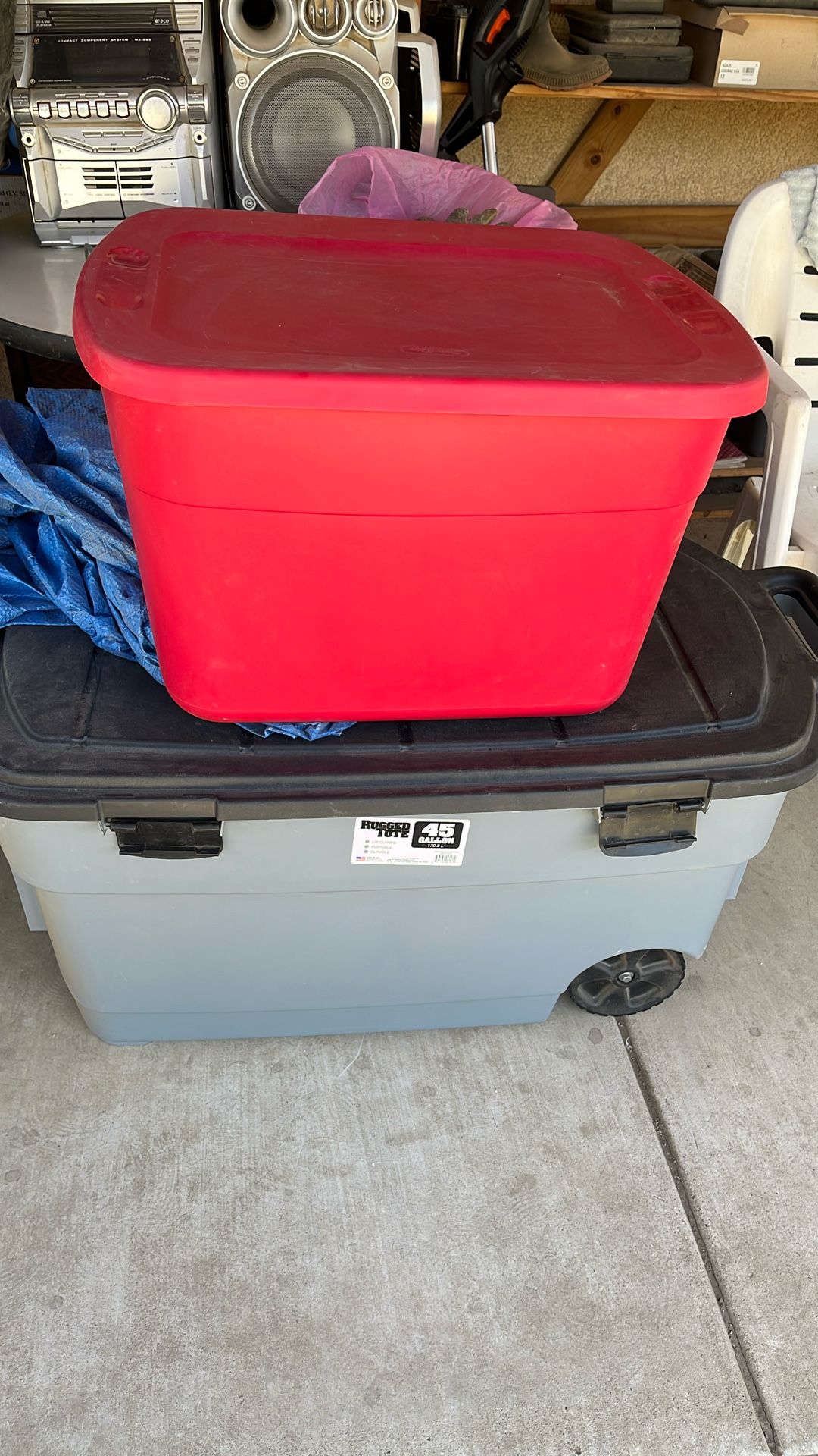Grey Storage Containers For Sale