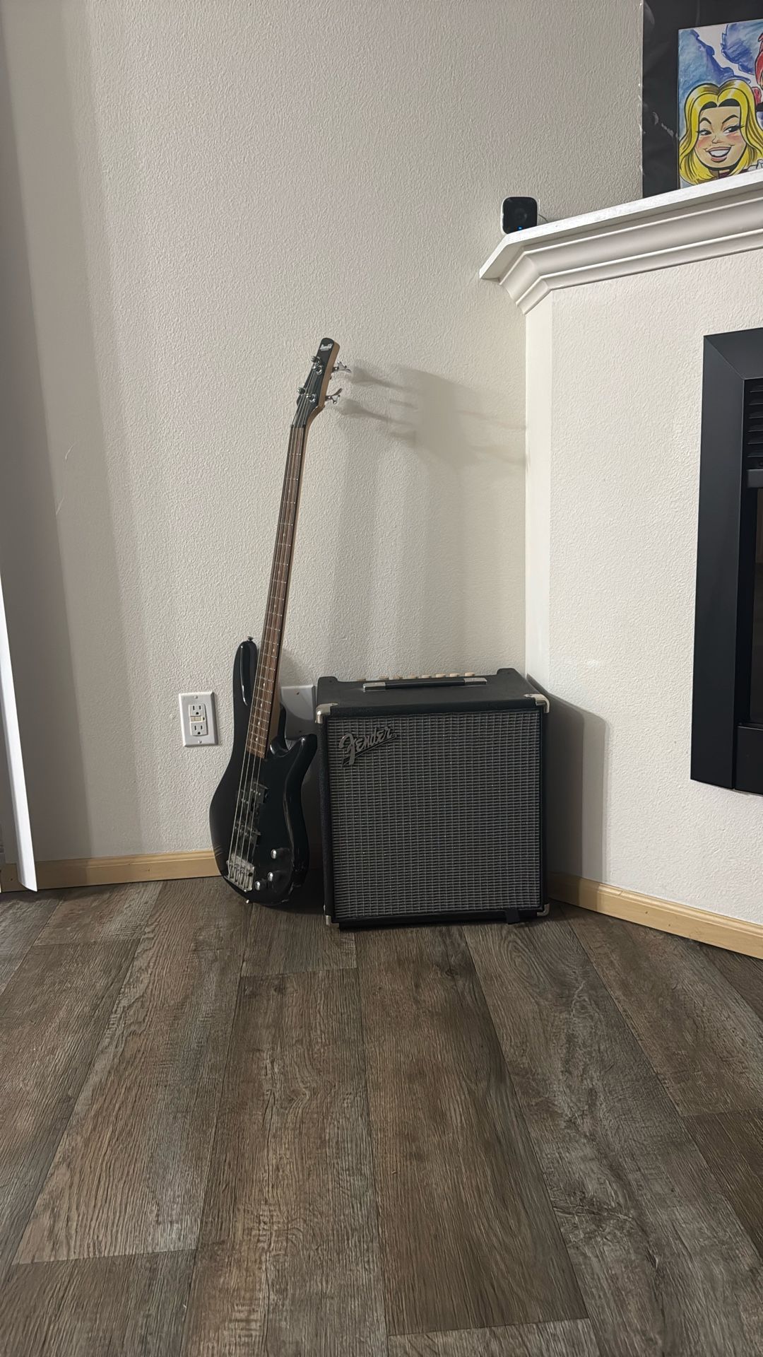 Ibanez Guitar And Fender Bass Amp