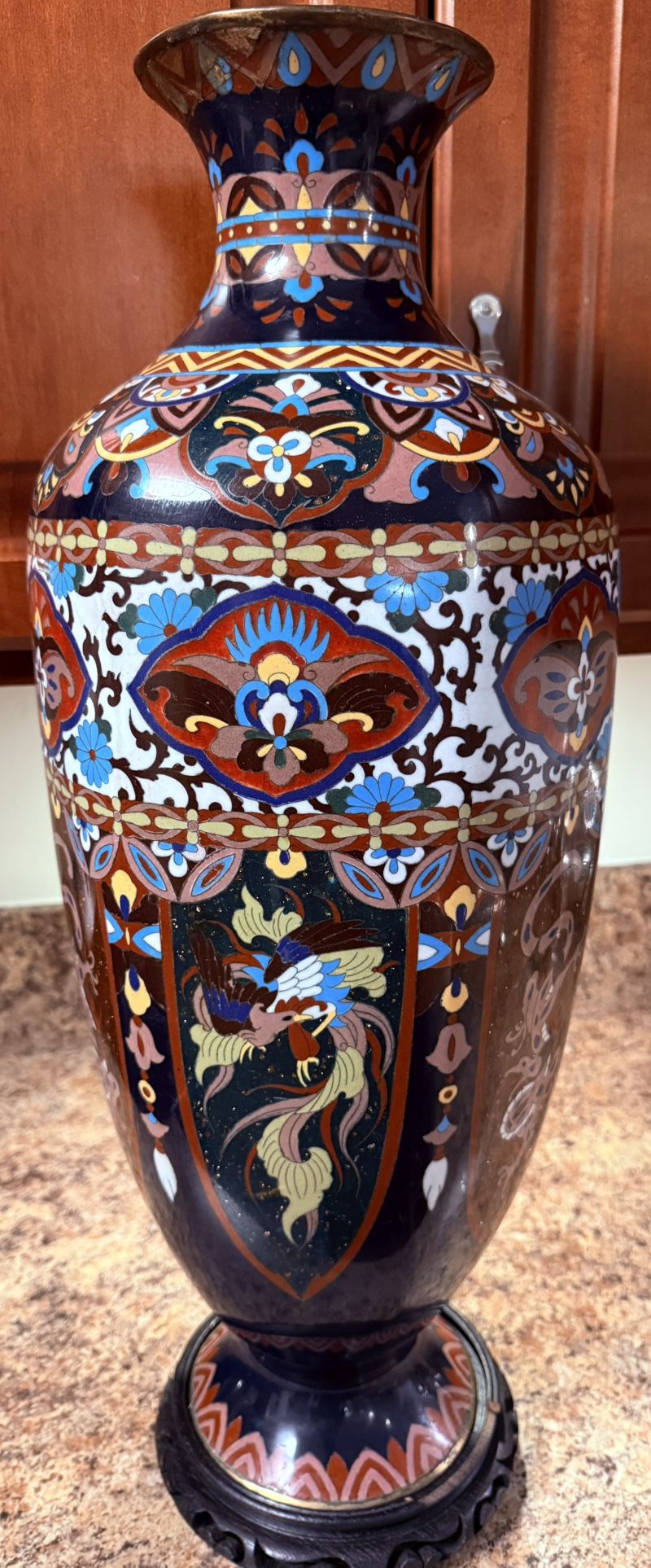 Japanese Cloisonné Enamel Vase