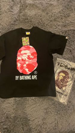 Bape tee pink camo