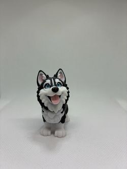 3D Printed Husky Dog Figurine