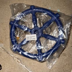 Jungle Gym Kingdom Pirate Ship Wheel for Kids - Toy Steering Wheel for Treehouse, Outdoor Playhouse, Backyard Playset or Swing Set - Playground Access