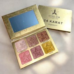 Authentic Jeffree start 24k highlight palette one shade used $50firm