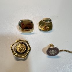 Vintage L'Aiglon Cuff Links Gold Tone 