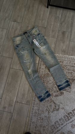 Purple jeans