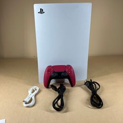 Sony PlayStation 5 Digital Edition PS5 825GB White Console Gaming System CFI-1015B