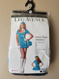 HALLOWEEN SEXY RETRO STEWARDESS COSTUME SIZE SMALL