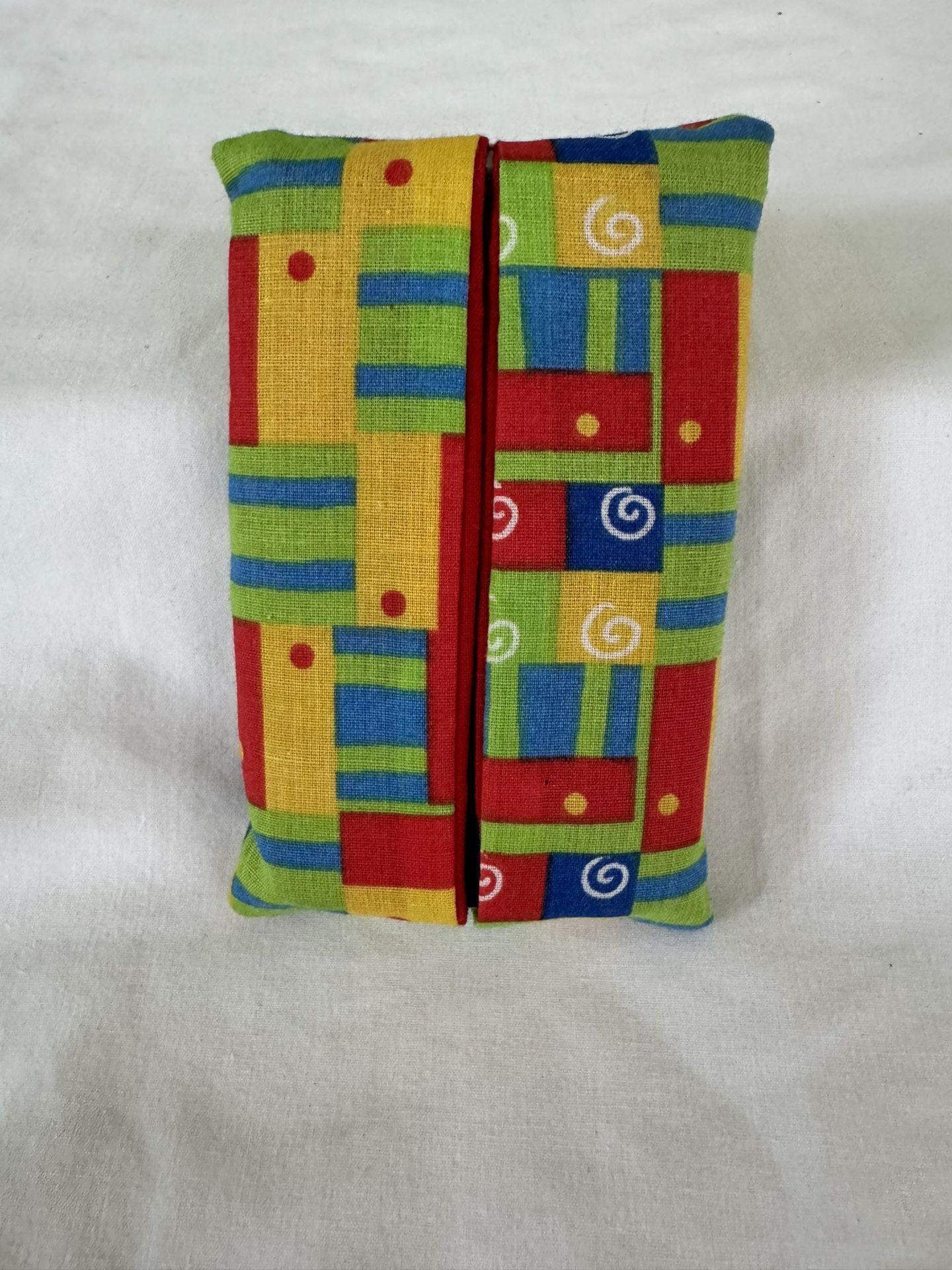 Kleenex Tissue Holder Handmade Geo Shapes Multi Colored