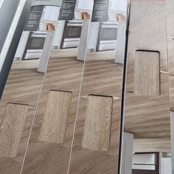 TrafficMaster Pinevale Pass Oak 6 MIL x 6 in. x 48 in. Waterproof Click Lock Vinyl Plank Flooring 