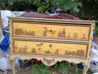 Italian Lacca Povera and Painted Commode