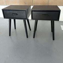Black Nightstands (pair)