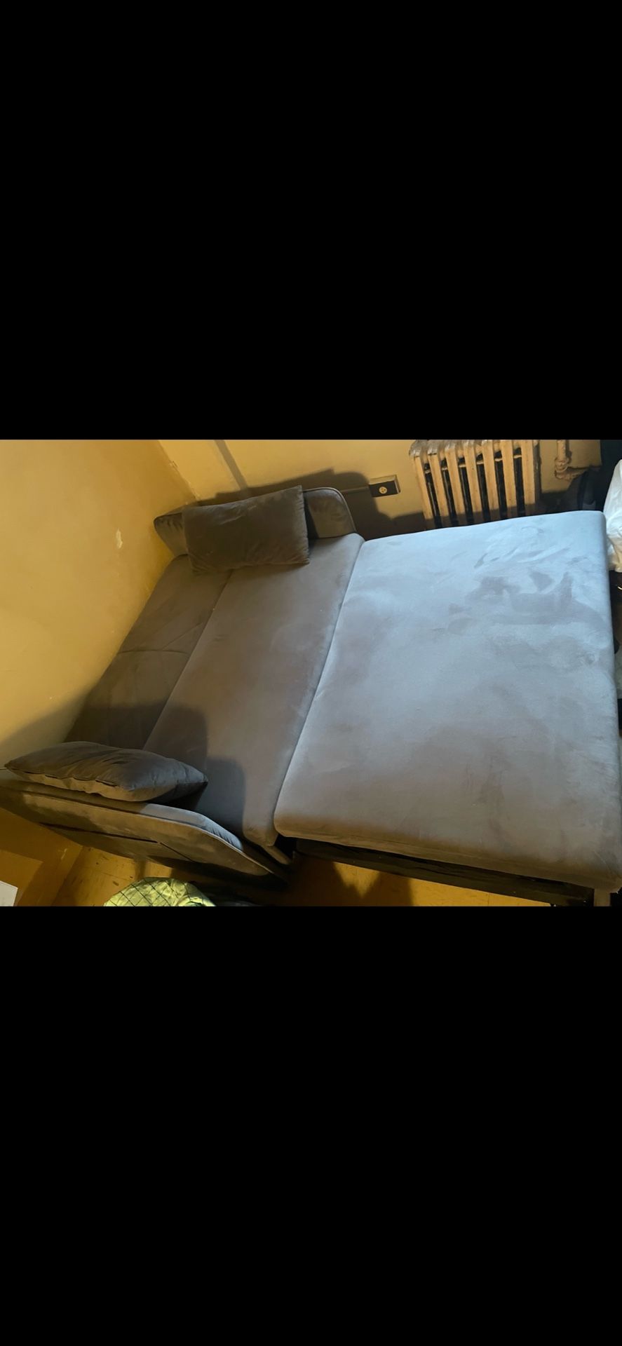 Small Grey Fold Out Couch