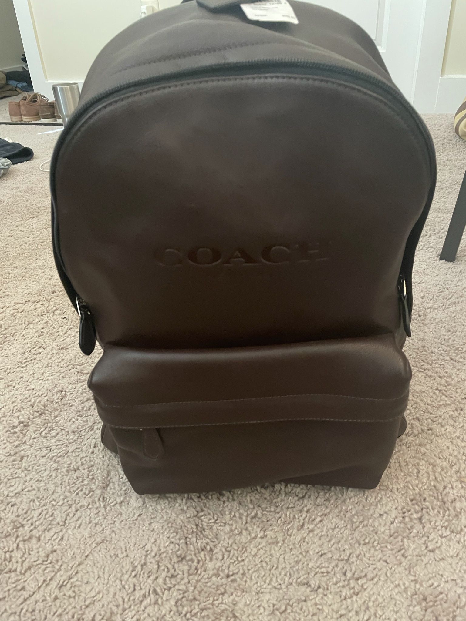 Coach Leather Backpack