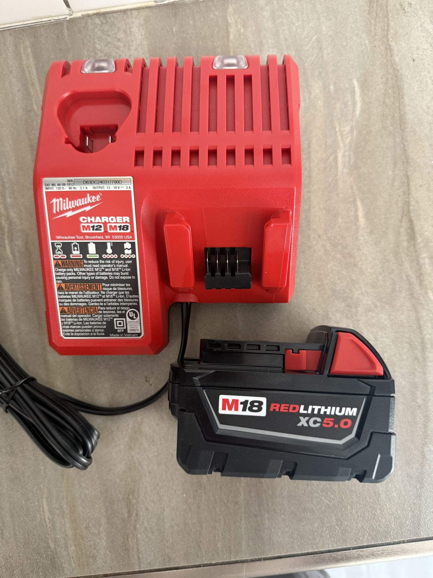 M18 XC 5.0 With Charger