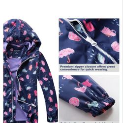 Kids Top& Sky Hooded Waterproof Jacket 8-9 Years