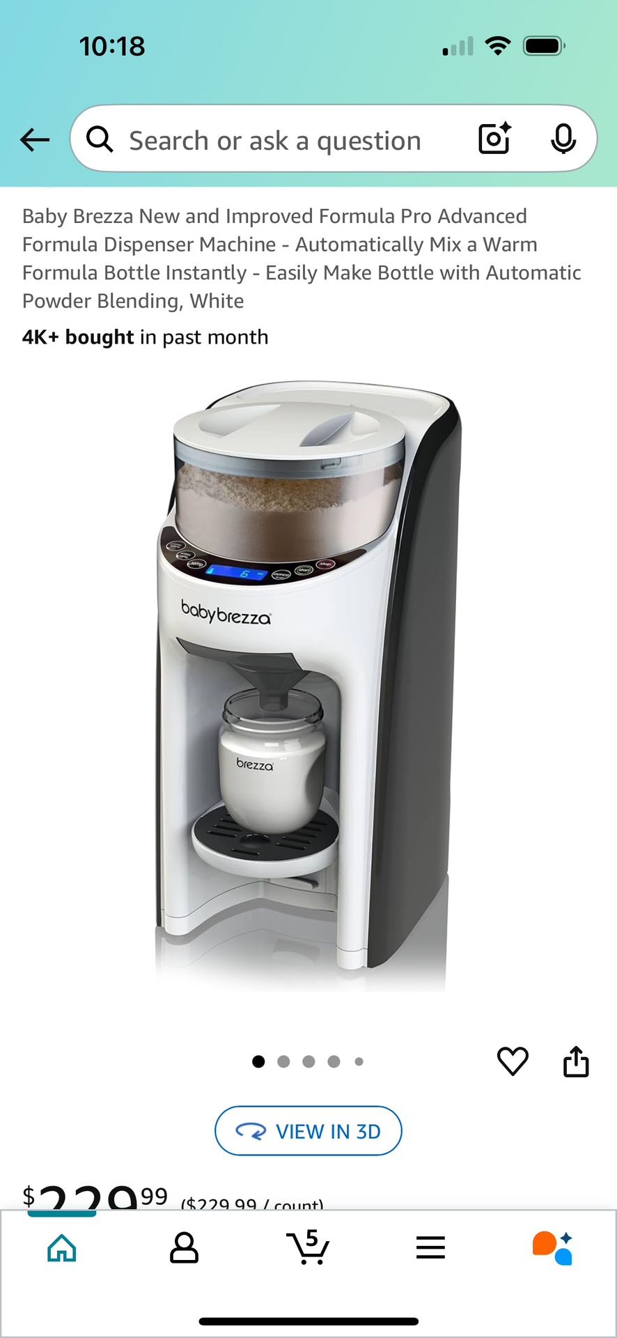 Baby Brezza New and Improved Formula Pro Advanced