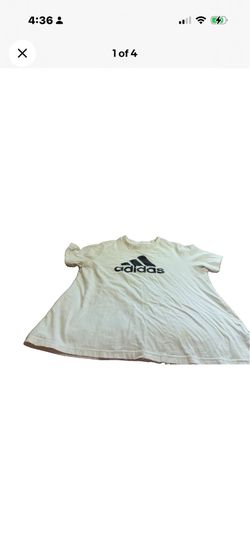 Adidas Women’s White/Black Short Sleeve Shirt! 1X