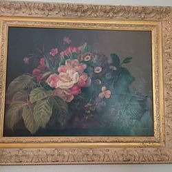 Flower oil painting