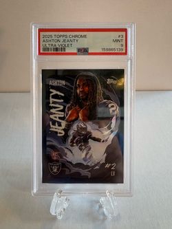 2025 Topps Chrome - Ashton Jeanty #UV-3 Ultra Violet 🔥Case Hit🔥 Low POP (RC)