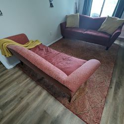 Two Couches And Area Rug 