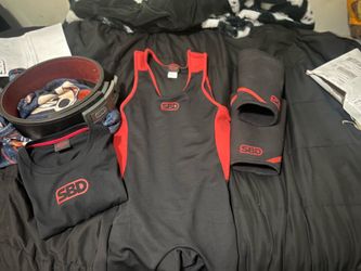Sbd singlet,belt,knee sleeve and competition shirt