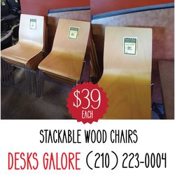 Stackable Wood Chairs