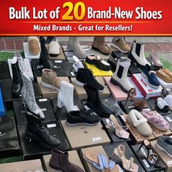Bulk Reseller Box: Brand New Shoes Lot - 20 Items - All Sizes - Amazon Wholesale