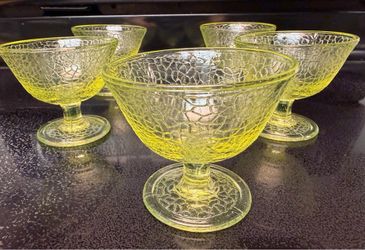 Lime Green Depression Glasses