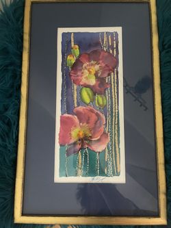 Original Signed Acrylic Ink Painting