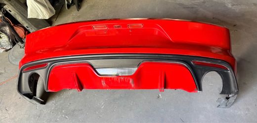 2015-2017 Ford Mustang Rear Bumper USED RUBY RED METALLIC COLOR