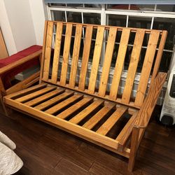 Solid Wooden Futon Bed and Matress