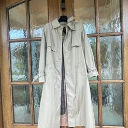 The Jack Set Size 14 beige Raincoat Removable Lining Made In Poland vtg trench