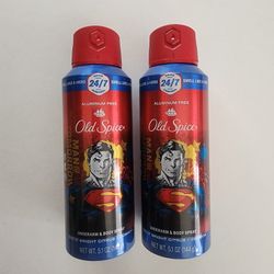 2 Old Spice Spray Superman