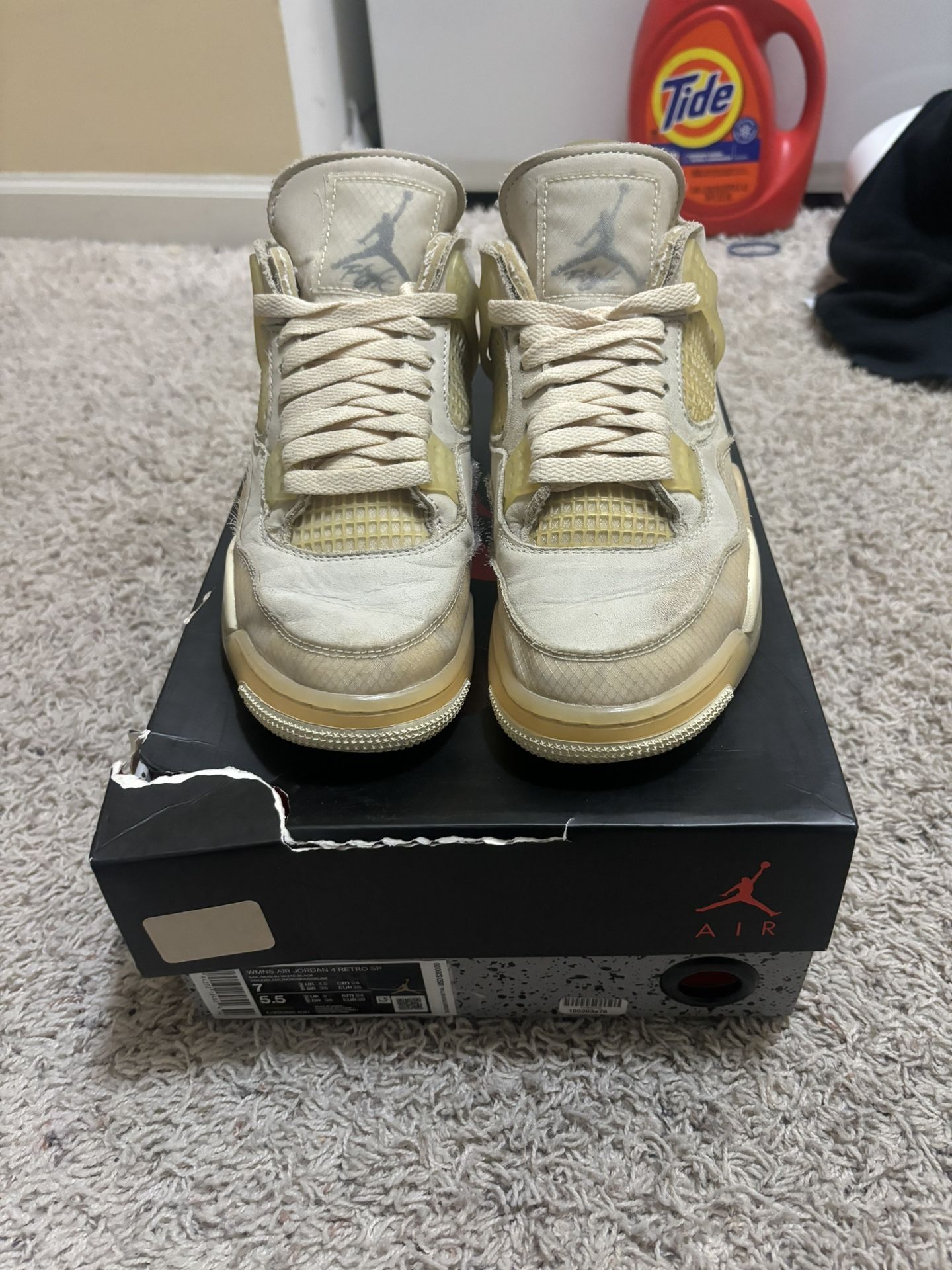 Jordan Retro 4 Off White Beaters