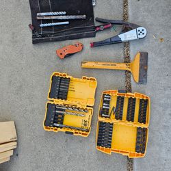 Variety of tools dewalt stanley husky more