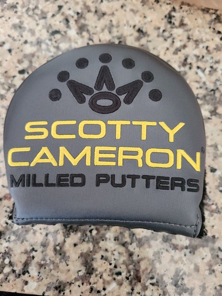 Titleist Scotty Cameron Milled RH Round Mallet Headcover Milled see pics