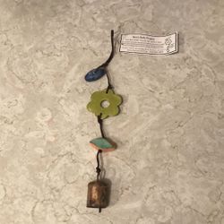 Collectsble Ben’s Bell Co Project Vibrant Ceramic Flower Mini Bell Wind Chime Ornament 