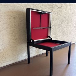 One 1960s Valet Dressing Stool With Hinged Clothes Hanger and Lid Imported from England