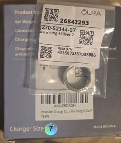 OURA RING 4. SIZEE 7. SILVER. NEW