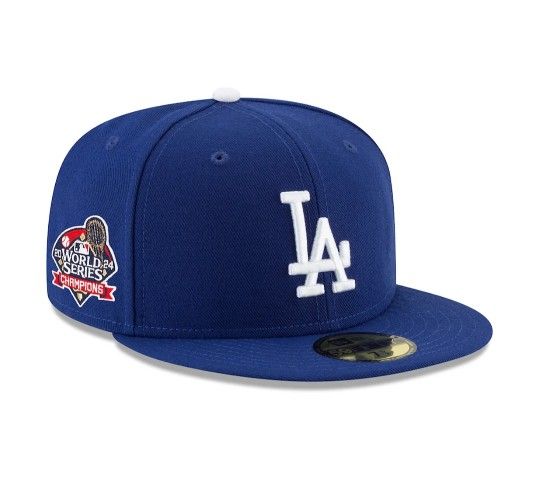 Dodgers World Series Hat New Era 59Fifty Fitted Cap Size 7