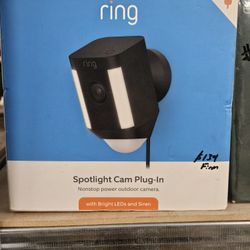 Ring Spotlight Cam Plug In Nonstop Power Outdoor Camera 