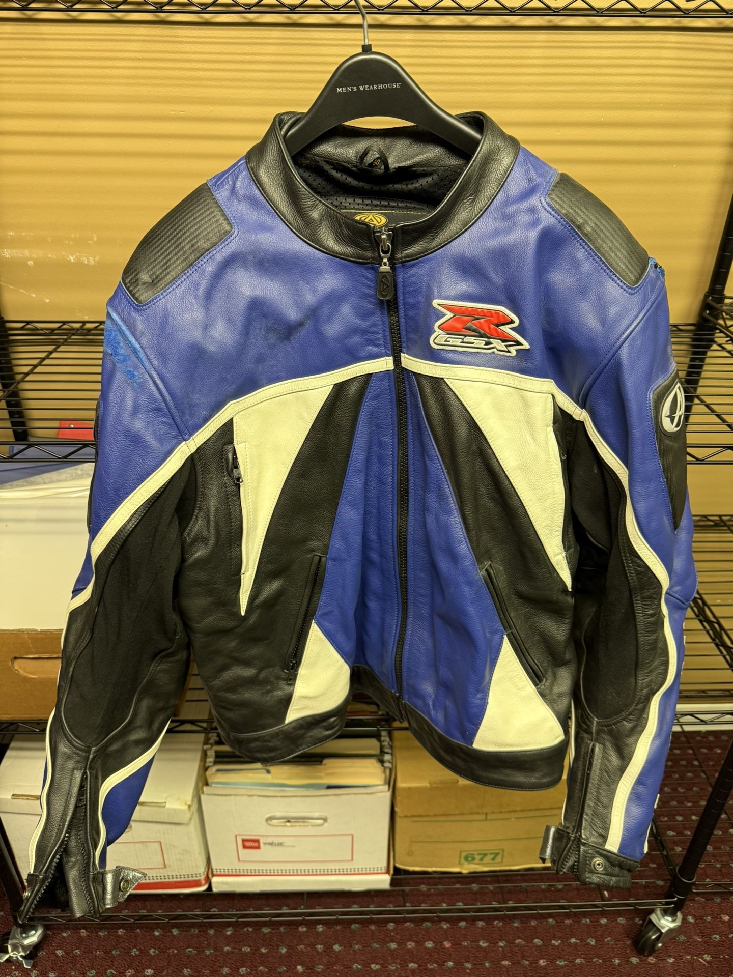 AGV Leather Motorcycle Jacket GSXR