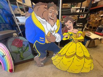 Beauty and the Beast Painted Foam Cutout Set