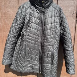 Fashionable Women’s Black Quilted Jacket. Size L | Marc New York | Gently Used