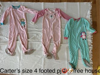 Girls footed pj size 4T