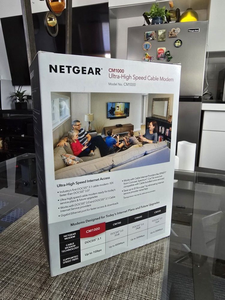 NETGEAR CABLE MODEM BLACK CM1000
