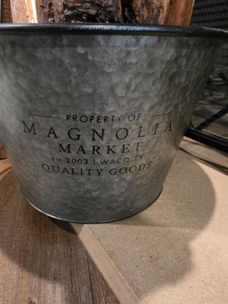 Magnolia Metal Bucket